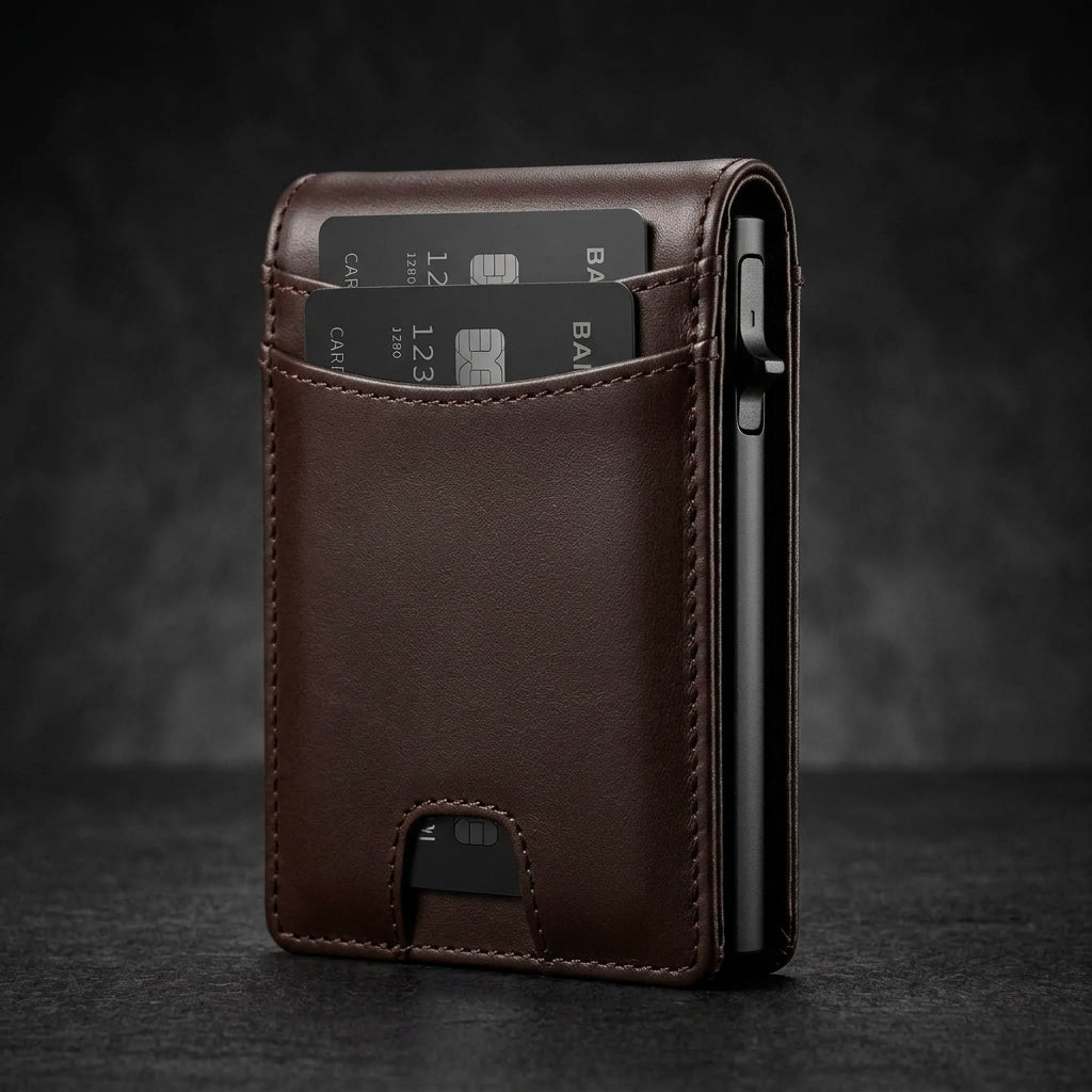 Portafoglio Slim Modello "FUTURA" con Protezione RFID