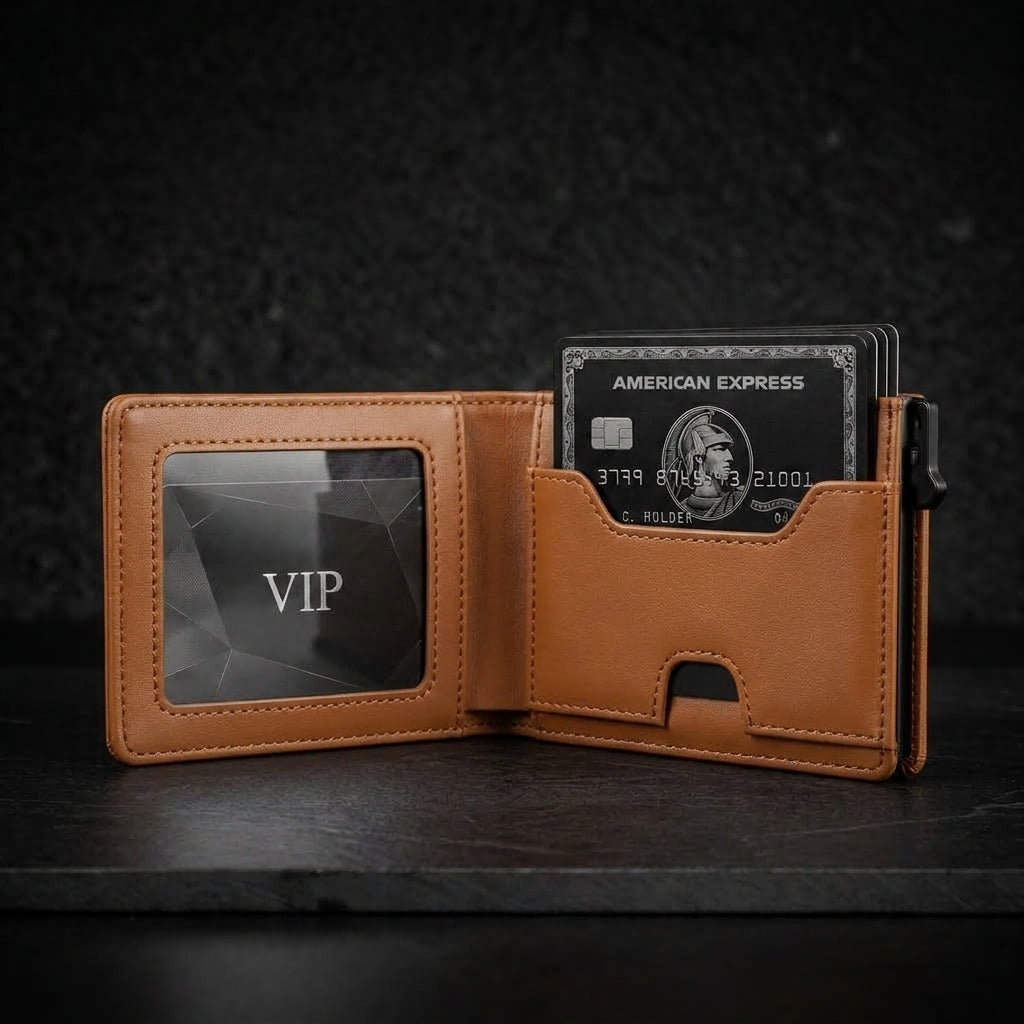 Portafoglio Slim Modello "FUTURA" con Protezione RFID
