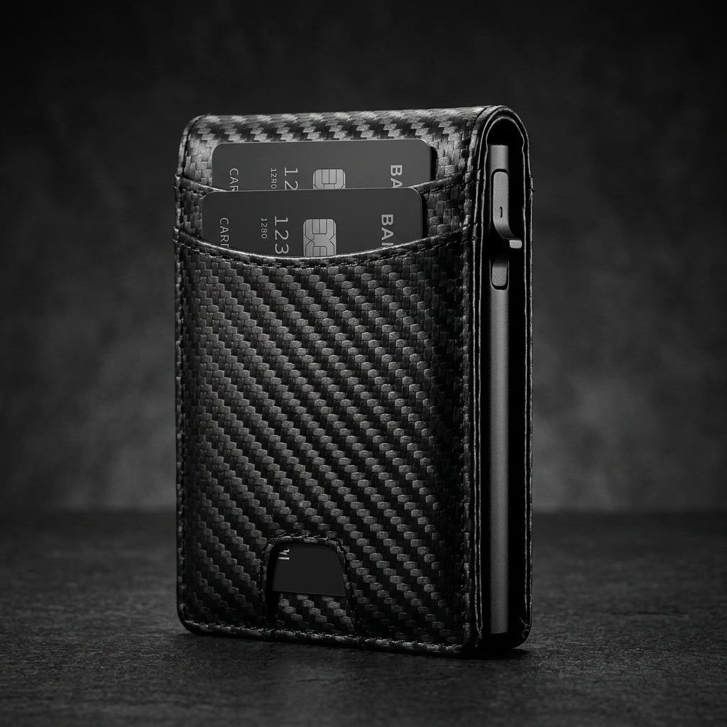 Portafoglio Slim Modello "FUTURA" con Protezione RFID